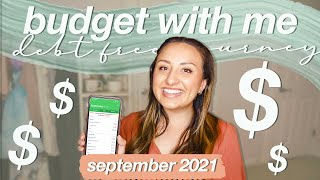 BUDGET WITH ME SEPTEMBER 2021 | my debt free journey