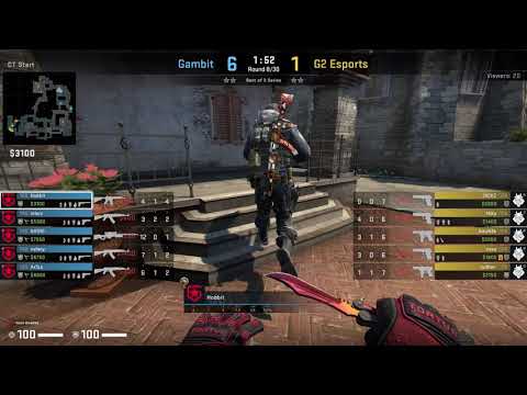 CSGO POV Gambit.Hobbit vs. G2 @inferno - 21 kills