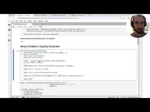 Portfolio Optimization demo using the Classiq quantum platform