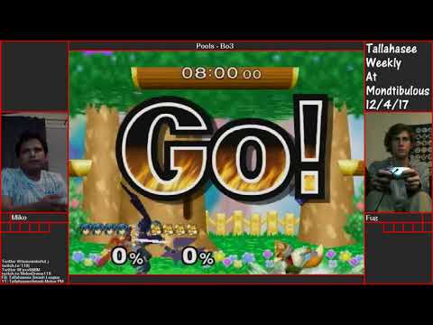 Mondtibulous12/4 - MeleeSingles - Mike (Marth) Vs. Fug (Fox) - Pools