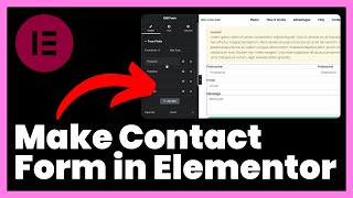 How to Make a Contact Form in Elementor