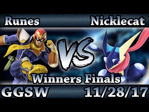 GGSW 60 - Runes (C.Falcon) Vs. Nicklecat (Greninja) Smash Wii U Winners Finals - Smash 4