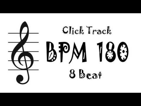 【BPM 180】Drum 8Beat - Rhythm Track Metronome