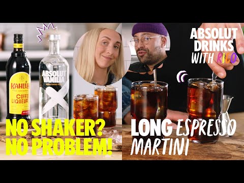 No shaker? No problem! | Absolut Long Espresso with Rico & Hedda