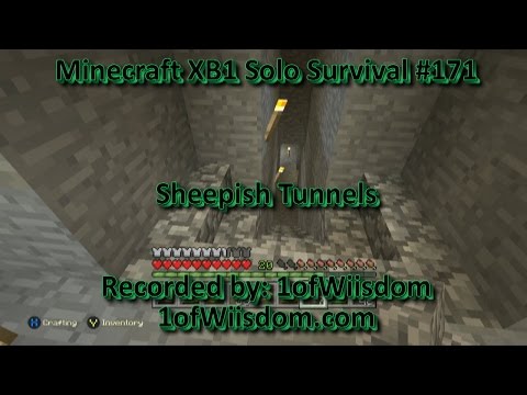Minecraft Xbox One Solo Survival E171 - Sheepish Tunnels