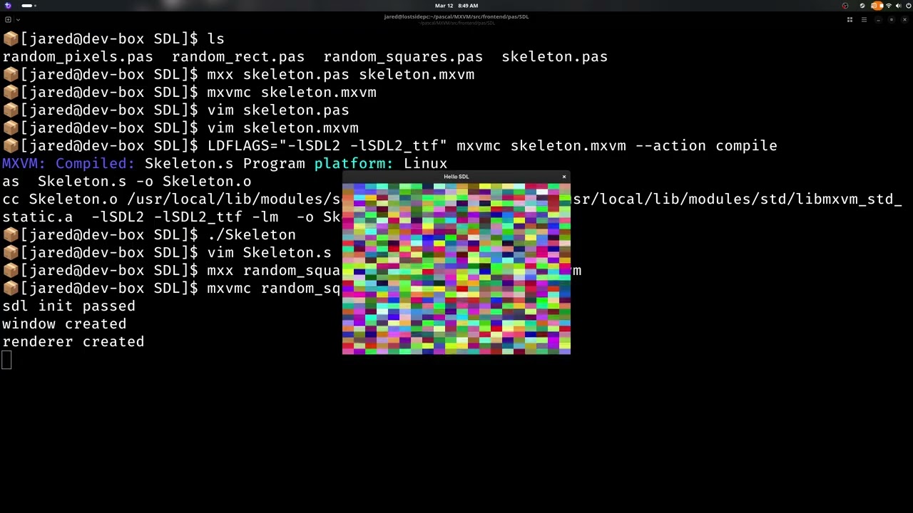 MXVM - Graphics with project's Pascal compiler