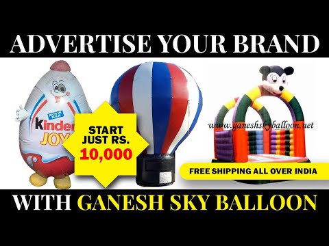 White manualy sky balloon advertising service, packaging typ...