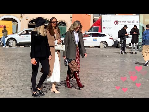 🇮🇹Stunning Roman Street Fashion👍👠Mix of classic and modern styles🇮🇹