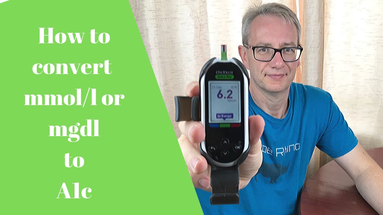 How to convert mmol/l or Mgdl to A1c