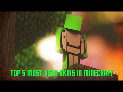 Top 5 most used skins in Minecraft | minecraft #shorts #gaming #minecraft