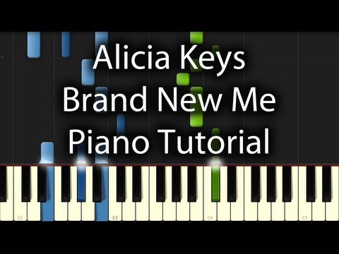 Brand New Me - Alicia Keys piano tutorial
