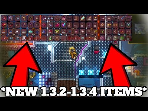 ALL TERRARIA 1.3.2-1.3.4 ITEMS!! (Terraria Console 1.3.2-1.3.4 Update)