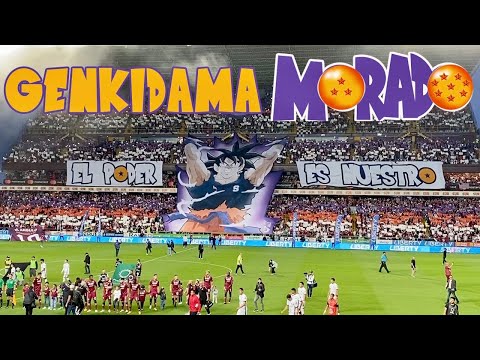 "SAPRISSA El Poder es Nuestro | Gigante TIFO de GOKÚ #dragonball" Barra: Ultra Morada • Club: Saprissa