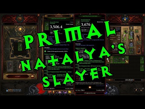 Diablo III Season 12 - Crafting a Primal Ancient Natalya's Slayer