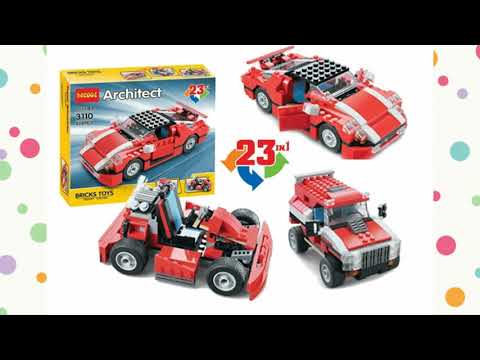 Сборка конструктора LEGO CREATOR 5867 или DECOOL ARCHITEC 3110. 23 модели машин. Модель №1.