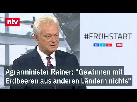 Agrarminister Rainer: "Gewinnen mit Erdbeeren aus anderen Ländern nichts"