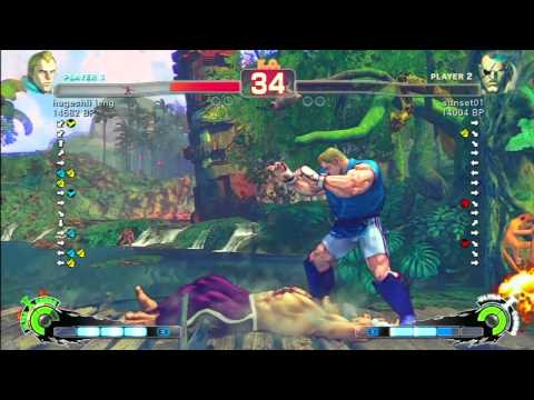 SSF4 Rank Match  hageshii jeng(AB)  vs  sunset01(SA)