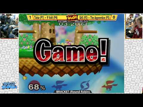 PSTS6 - Taisa (Marth/Peach) + 9 Volt (Fox) vs SitS (Falco) + The Apprentice (Samus) - Melee Doubles