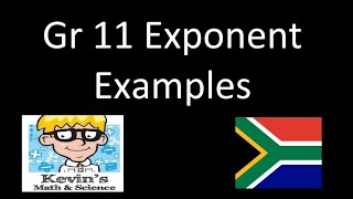 Exponents grade 11: examples