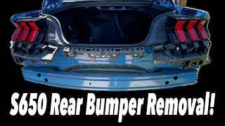 S650 Mustang Rear Bumper Removal - How To!