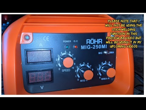 Rohr MIG-250MI Inverter MIG Welder, unboxing, WELDING and first impressions