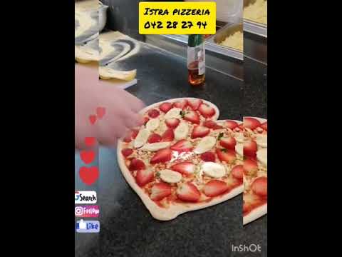 Dünyanın ilk meyveli pizzası ❤️  🍕isverc helsınborg de ıstra pizzeria