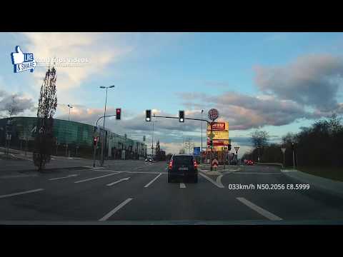 driving from Frankfurt am Main to Oberursel am Taunus/ March 2018 / Road trip