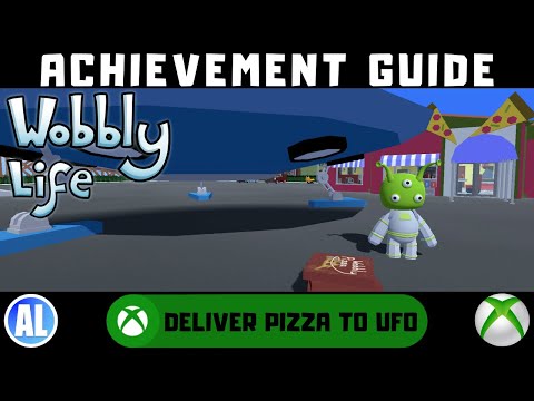 Wobbly Life (Xbox) Achievement Guide - Deliver Pizza to the UFO