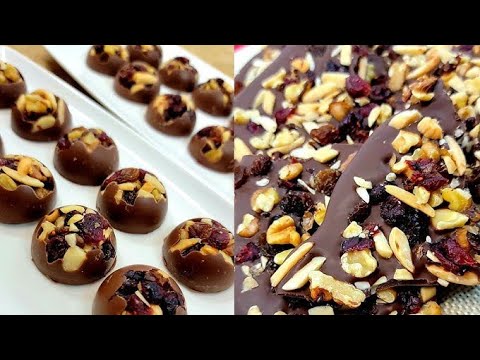 no sugar | super healthy homemade dry fruit chocolate#Nisha Madhulika#sunita's kitc