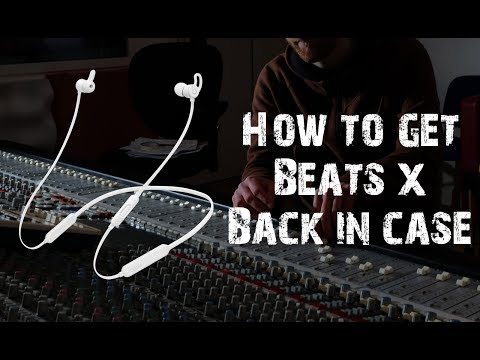 Beats X How to put back into the case