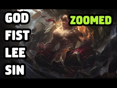 GOD FIST LEE SIN SKIN ZOOMED SPOTLIGHT - LEAGUE OF LEGENDS