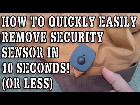 How to remove cloth security tag