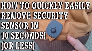 How To Easily Remove A Security Tag Clothes Sensor!