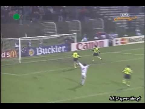 Widzew Łódz - Borussia Dortmund 2:2 Dembińskix2 Champions League 96/97