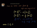 Coordinate Geometry Parabola Equation Vertex At H K Example 1