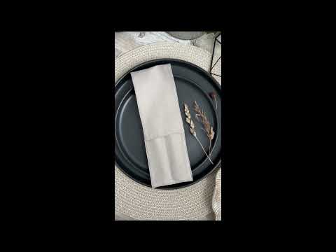 Куверт, чехол для четырех столовых приборов, черный, водоотталкивающий - фото 1 - id-p2474756750