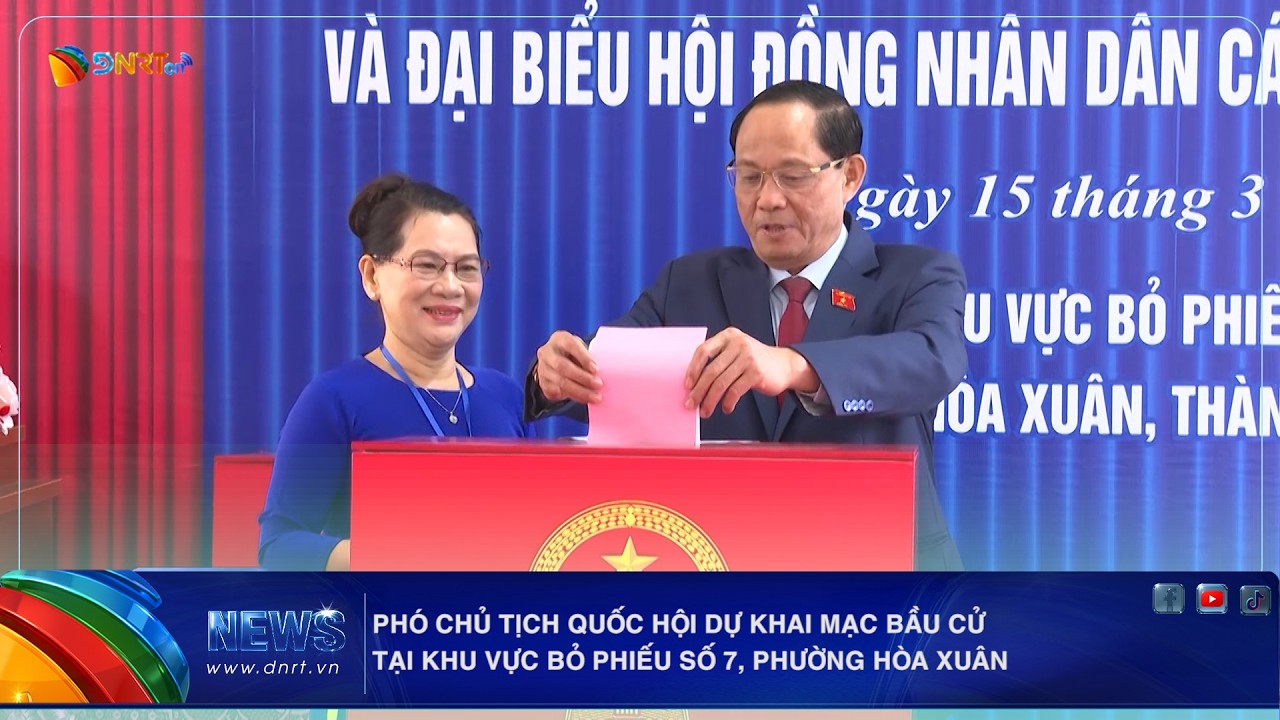 PHÓ CHỦ TỊCH QUỐC HỘI DỰ KHAI MẠC BẦU CỬ TẠI KHU VỰC BỎ PHIẾU SỐ 7, PHƯỜNG HÒA XUÂN