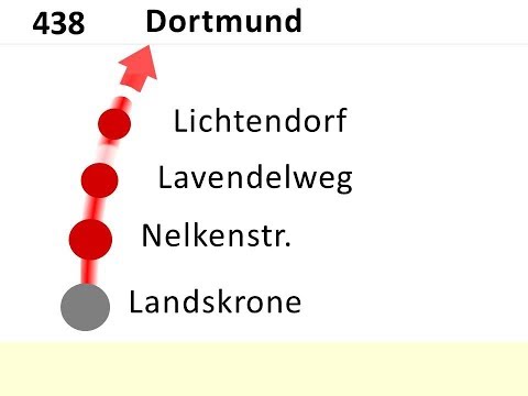 DSW21 Ansagen Bus 438 HW-Landskrone - Hacheney