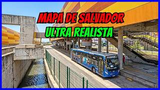 🔴Mapa Primeira Capital do Brasil V3 Linha B2 BRT | Gameplay Proton Bus Simulator | Mapa de Salvador