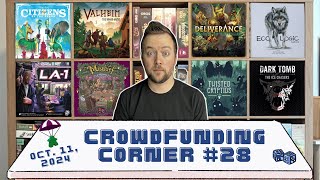 Crowdfunding Corner #28 // Twisted Cryptids, Citizens of the Spark and more! (October 11, 2024)