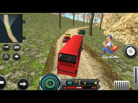 Uphill offroad bus driving sim 2022.
