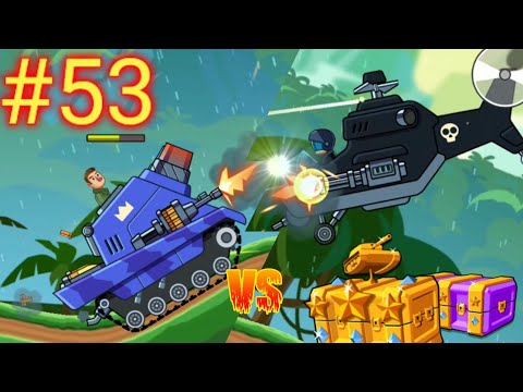 Hills of Steel Gameplay #53, Fully Upgraded and Unlocked all 22 Tanks (Unlimited Coins & Gems)