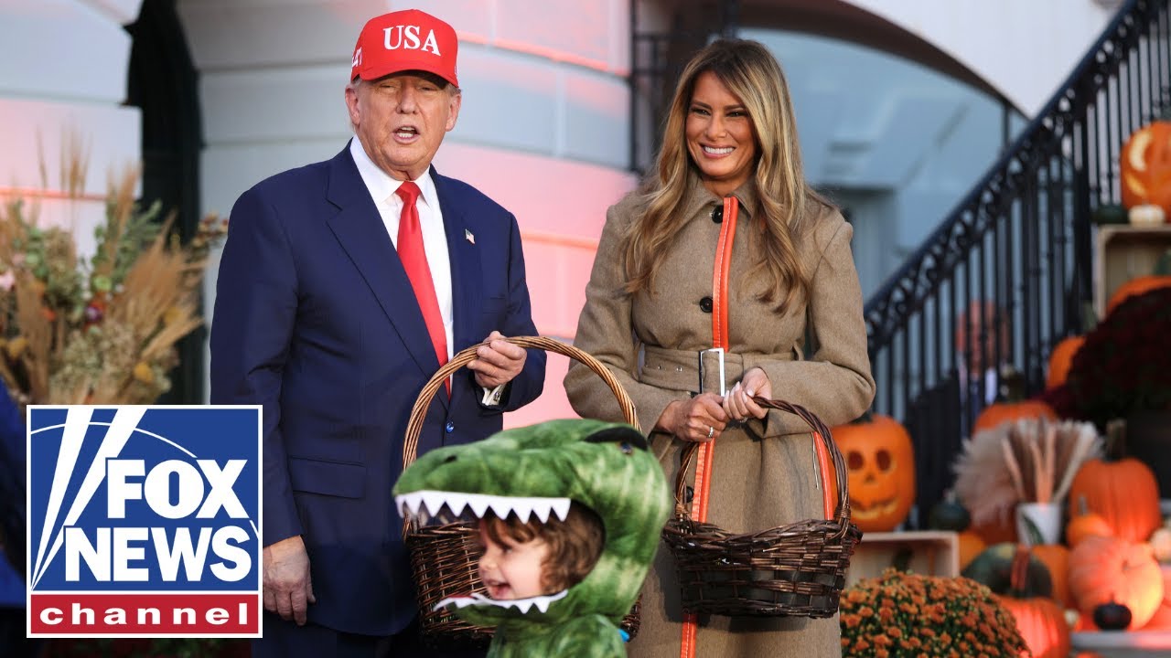 President Trump and First Lady Melania Trump celebrate Halloween