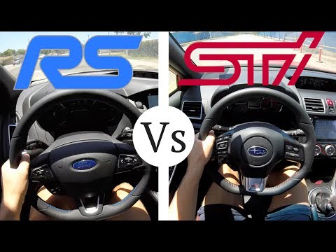 YouDrive 2017 Subaru WRX STI 305HP Vs 2017 Ford Focus RS 350HP - Which Is Faster? Accelerations