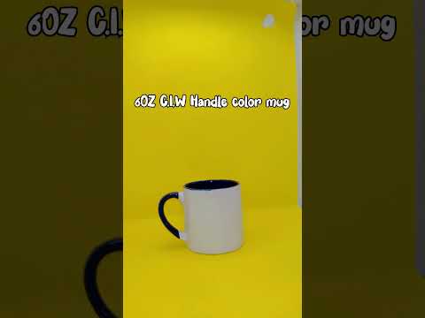 SB 6Oz Color Inside Mug with Handle Color Sublimation Printable Blanks Lower Price for Gift