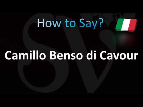How to Pronounce ''Camillo Benso di Cavour'' Correctly! (Italian)