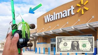 $1 Walmart Spinnerbait Fishing Challenge!! (Suprising)