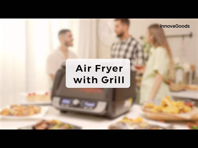 Friggitrice ad aria InnovaGoods Friggitrice ad aria Fryinn 6L 3400W Nera video