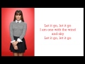 Glee Lea Michele - Let It Go (Lyrics) 