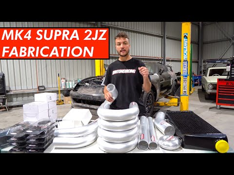 2JZ Intercooler Piping Fabrication MK4 Supra | VLOG 16
